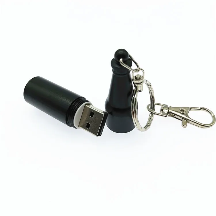 Металлическая мини флешка в виде бутылки с пивом|USB флэш-накопители| |