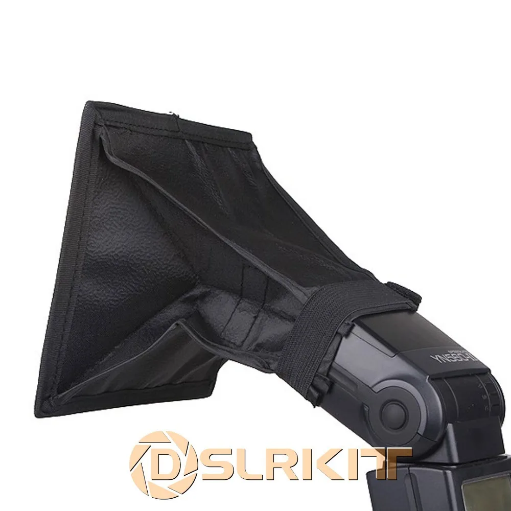 DSLRKIT Портативный 15x17 см Рассеиватель Вспышки Мини вспышка софтбокс для Canon Nikon Pentax sony