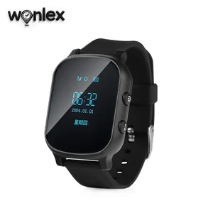 wonlex smart watches kid gps wifi location tracker anti lost monitor baby 2g gw700t58 sos sim card phone elderly adult watches free global shipping