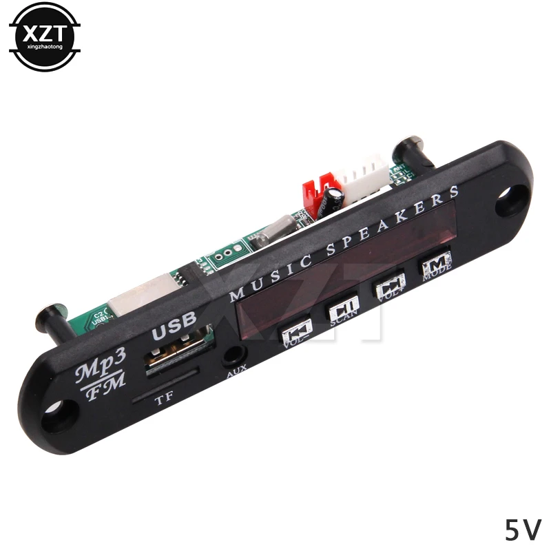 Горячая DC 5 в 12 В блок питания Micro USB TF Радио MP3 декодер аудио доска для автомобиля дистанционного музыкального динамика