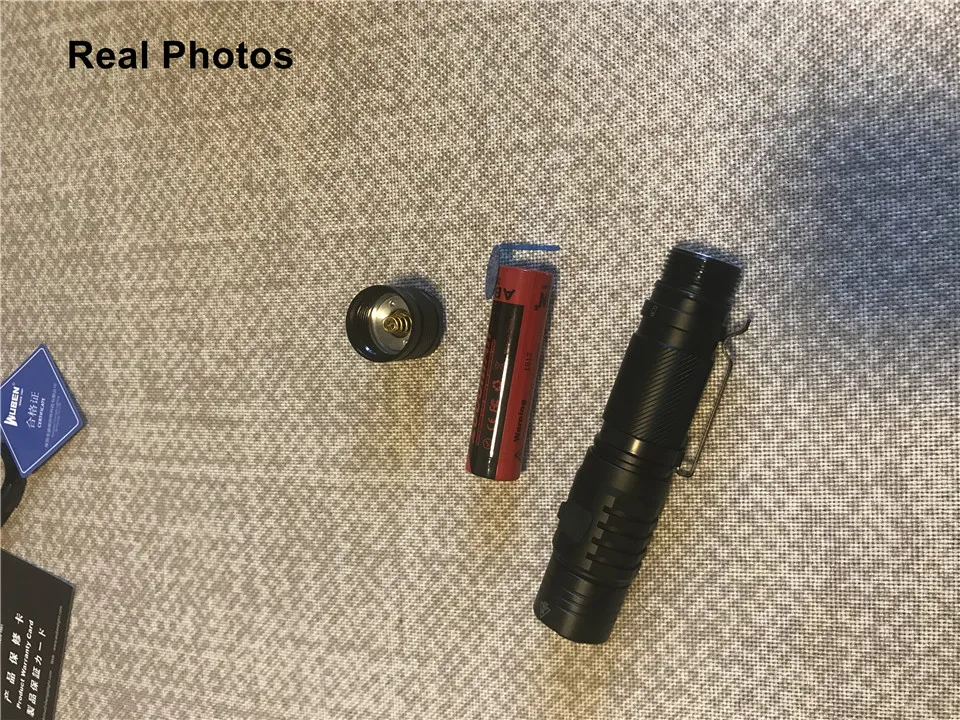 Wuben TO40R 18650 XPL Cree светодиодный мощный фонарик Micro USB Перезаряжаемый CR123 портативный прожектор с бесплатной батареей