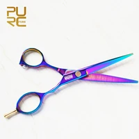 new arrive purple titanium 6 0 inch high quality hairdresser shear hair salon product hot sale hair scissors