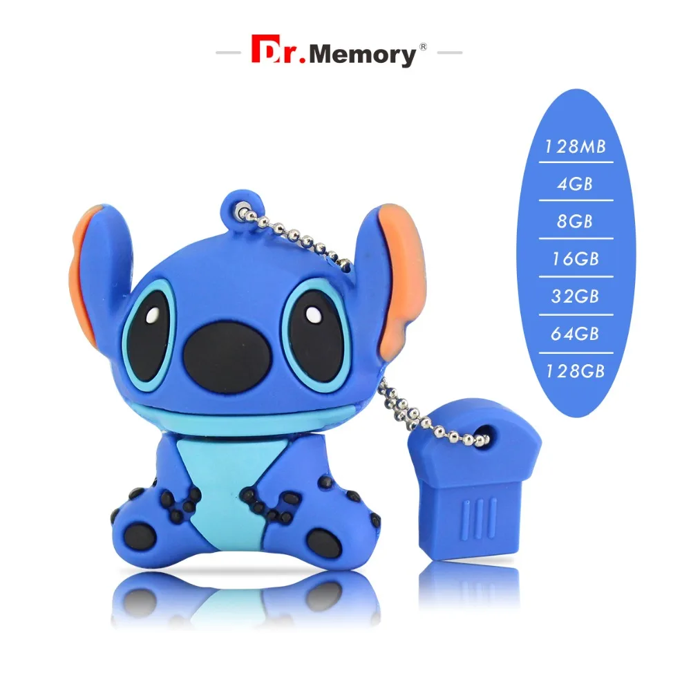 Dr. Памяти мультяшный флеш накопитель Стежка USB флэш 32 Гб 64 128 силиконовая Флешка 4