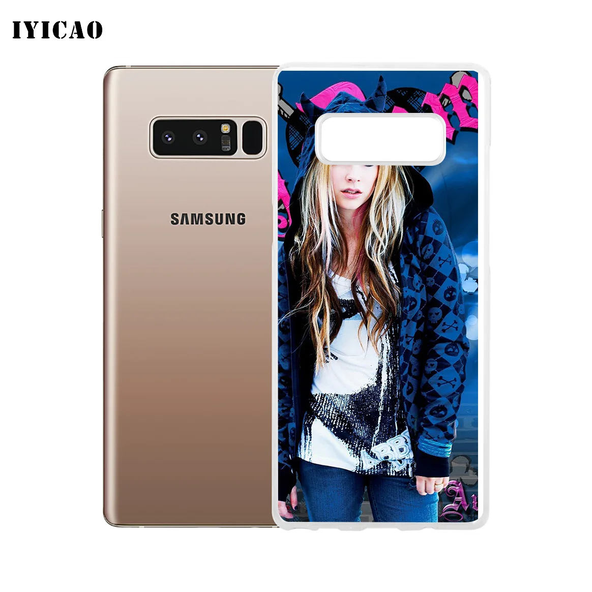 IYICAO Avril Lavigne Мягкий силиконовый чехол для телефона Samsung A5 A6 Plus A7 A8 A9 J3 J5 J7 Note 8 9 TPU