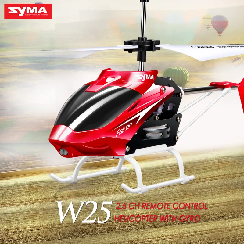 Syma официальный W25 Радиоуправляемый вертолет 2 CH канала мини Дрон с гироскопом