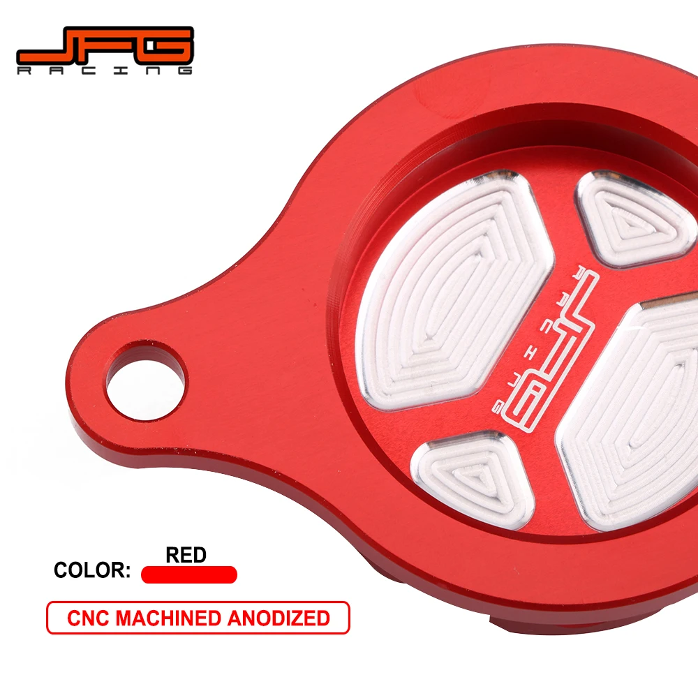 Мотоциклетная красная алюминиевая крышка масляного фильтра CNC для HONDA CRF450R CRF 450R
