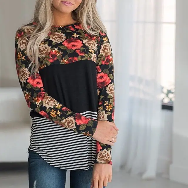 2018 Лучшая распродажа! Черный Принт с красными розами белые полосатые Лоскутные