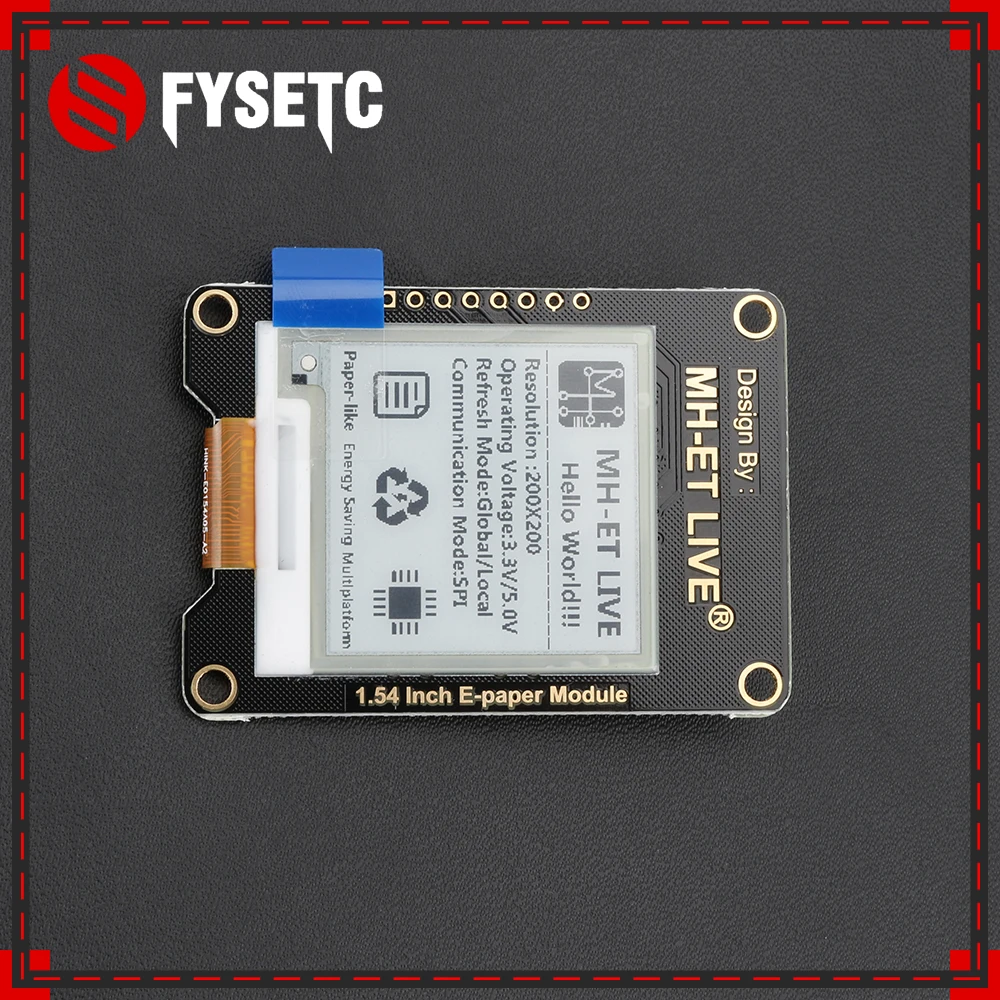 Черный 1 54 дюймов Epaper модуль электронной бумаги E Ink EInk Экран дисплея SPI Поддержка