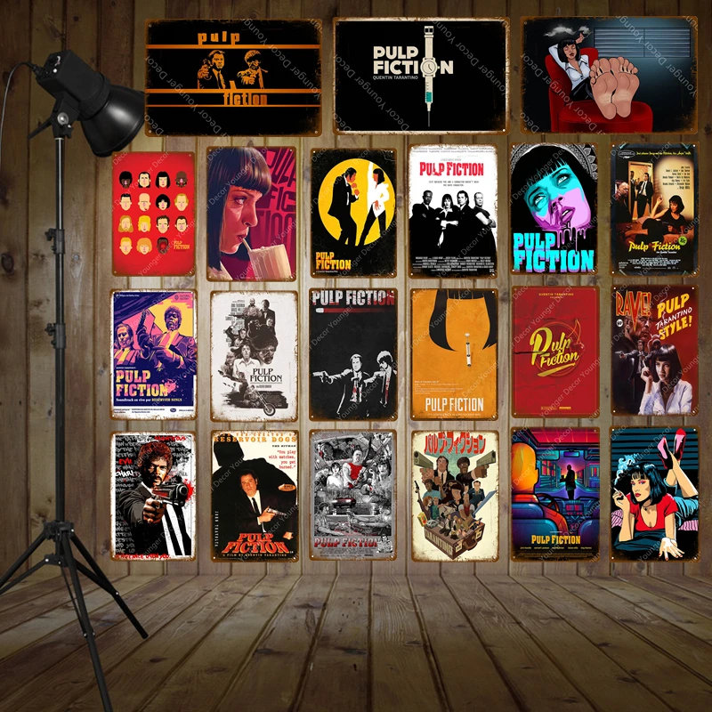 Классический фильм целлюлоза фантастика постеры ретро крафт стикер на стену бар