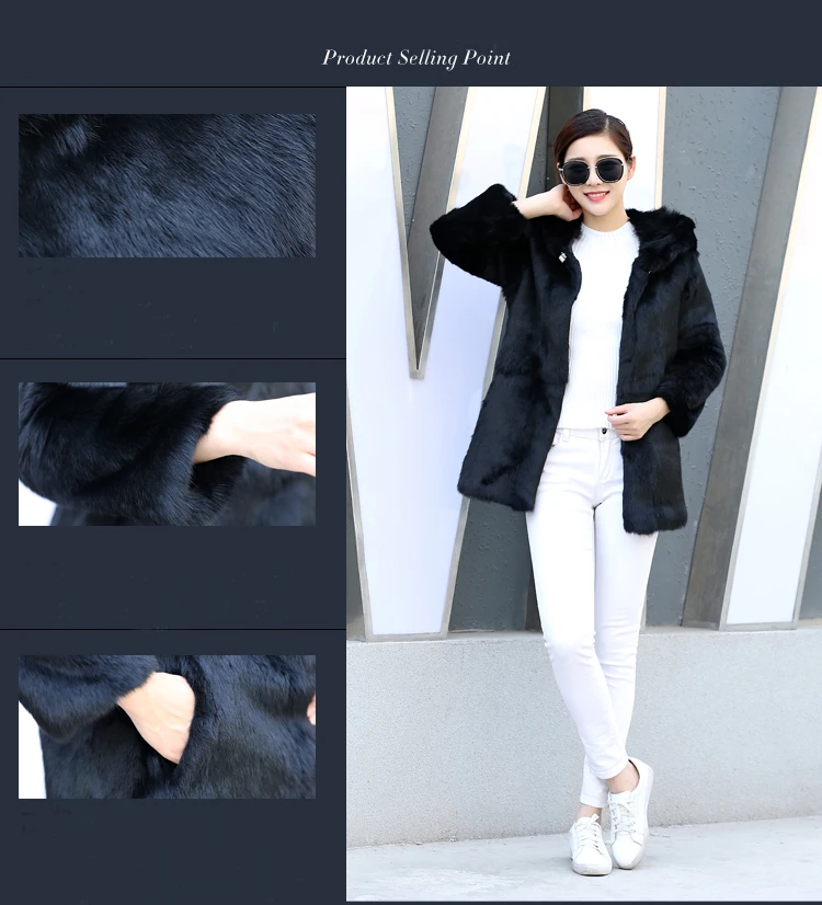 Меховым капюшоном пальто Роскошные по индивидуальному заказу на высоком каблуке