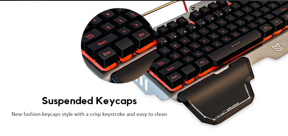 SUNSONNY S K10 104 Keys Проводная игровая клавиатура Голосовое управление RGB подсветка для