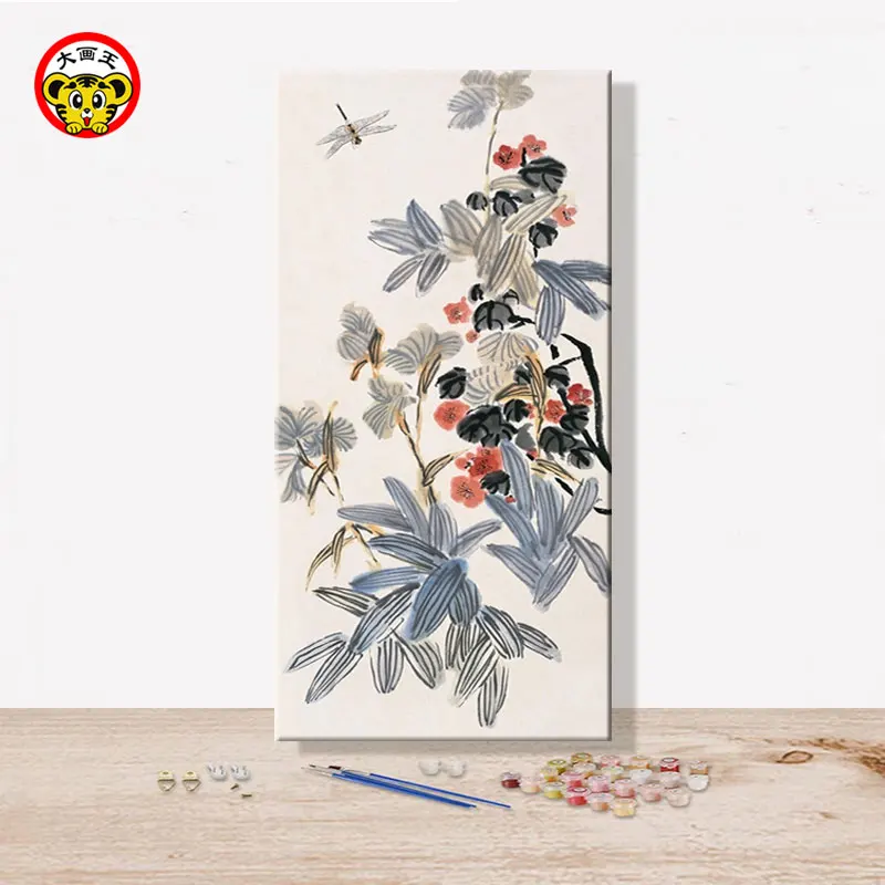 81138 Рисование по номерам художественная живопись по номерам Qi BaishiFamous живописец сдавала классику знаменитая картина серия ручной работы пейзаж - Цвет: 81138