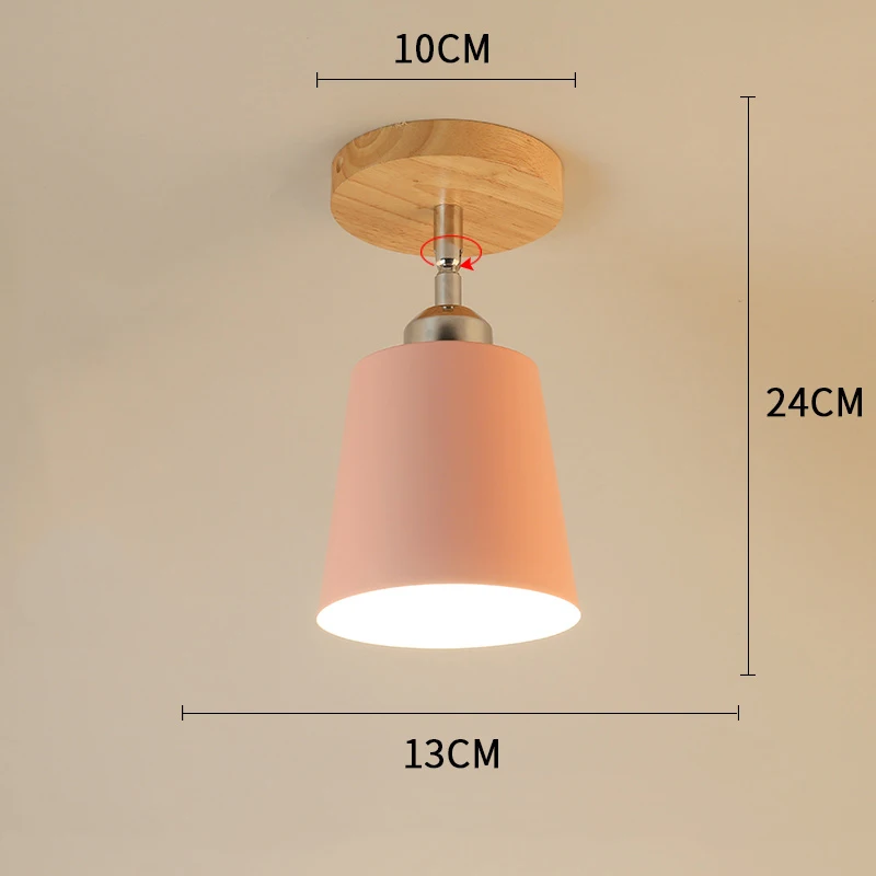 Type 6 no bulb Светодиодный потолочный светильник, современный деревянный потолочный светильник, винтажный плафон, лампа для гостиной, цветная, E27, плафон, Lamparas Techo Deckenleuchten - Цвет корпуса: Type 6 no bulb