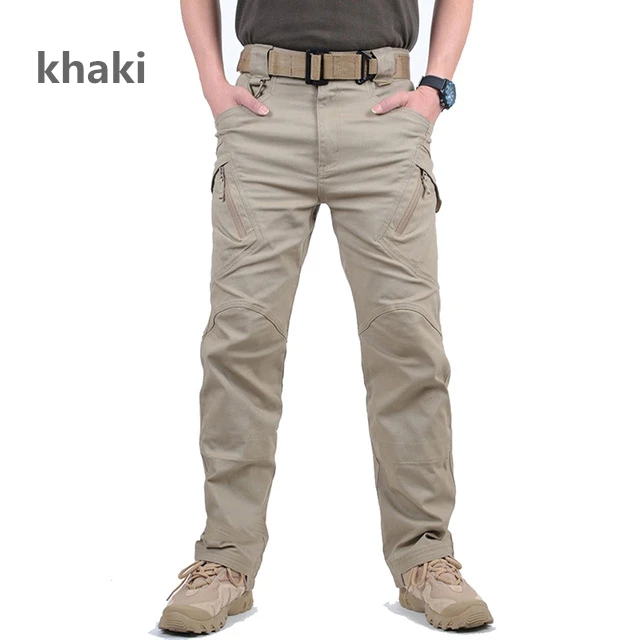 Khaki IX9 GEJIAN, IX9, городские военные тактические штаны, мужские военные армейские штаны, повседневные мужские Hikling брюки, мужские брюки карго - Цвет: Khaki IX9