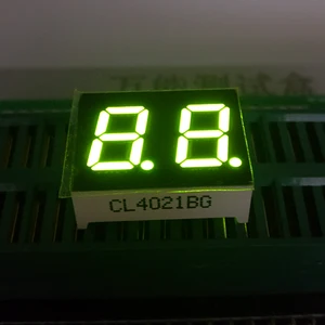 10 шт. Новый 2-битный 0,4 дюйма цифровой трубчатый светодиодный дисплей желтый зеленый светильник 7-сегментный общий катоданод