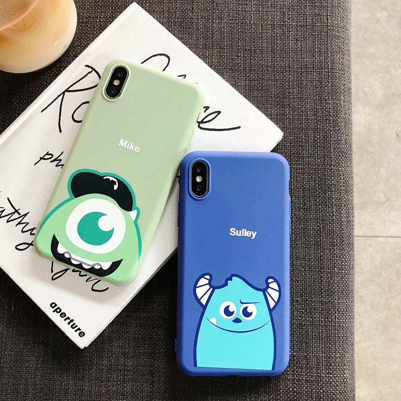 Мультфильм Салли для iPhone Xs XR Max мобильный телефон оболочка iPhone6s 7 8 Plus Mike Wazowski