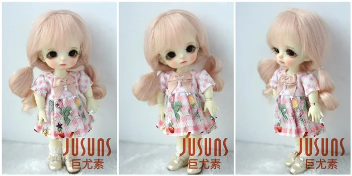 JD426 1/12 1/8 1/6 милый длинный мохер BJD кукольный парик длинные мягкие волнистые кукольные волосы Размер 4-5 дюймов 5-6 дюймов 6-7 дюймов модные кукольные аксессуары