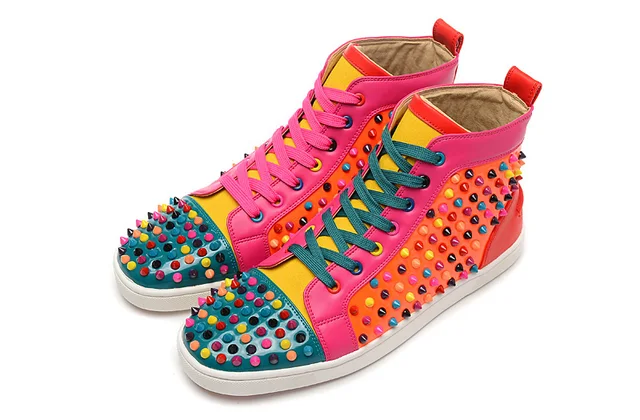 Red Bottom Sneakers For Men Women Red 