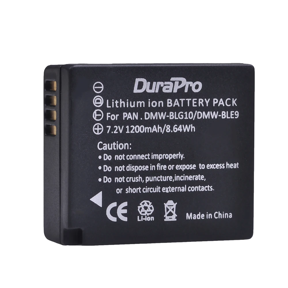 4 шт. 1200 мАч DMW-BLG10 DMW-BLE9 литий-ионный аккумулятор + ЖК-дисплей двойное зарядное