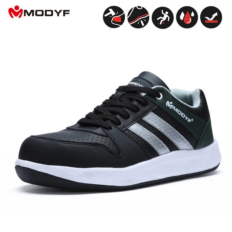 MODYF/Мужская защитная обувь со стальным носком Рабочая на плоской подошве