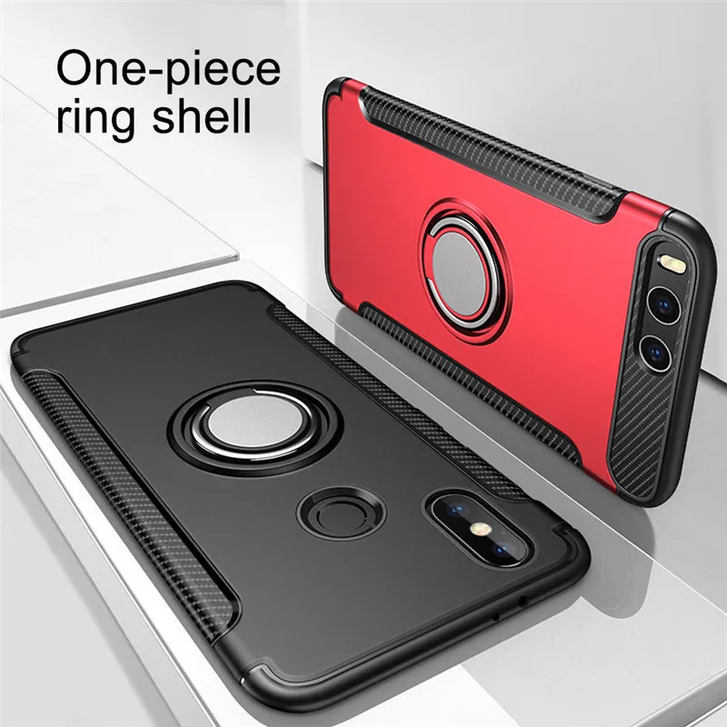 Армированный чехол для xiomi Xiaomi Mi A1 чехол Fundas жесткий Броня с магнитным кольцом Крышка для xiomi Xiaomi Mi A2 Lite 6X8 5x макс 3 крышка