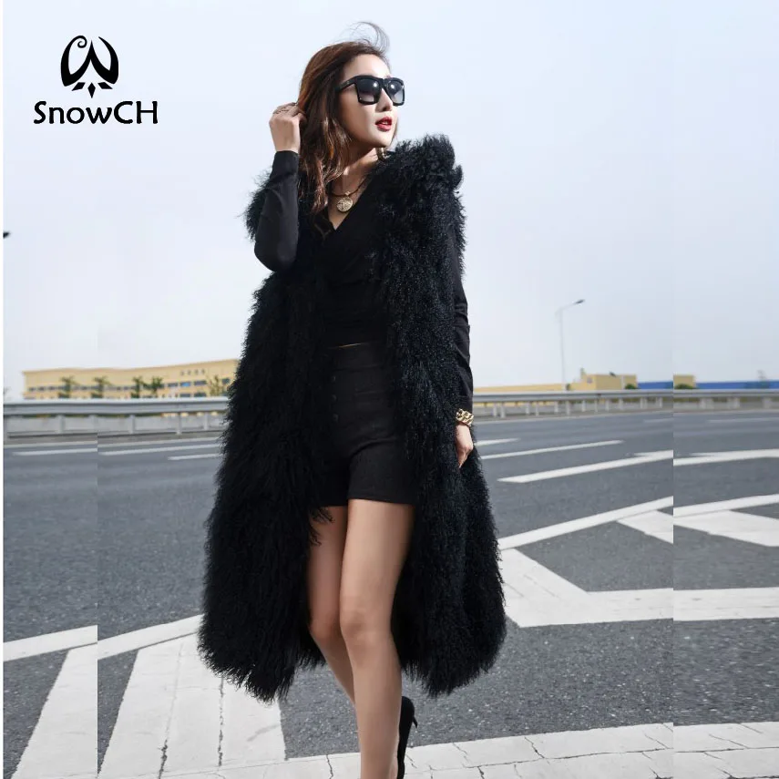 Новинка 2018 полностью из меха монгольской овцы женский меховой жилет очень