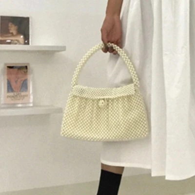 

Ladies Designer High-end private customization mini women handbag Pearl Hand shoulder bags women party dinner bag Fashion