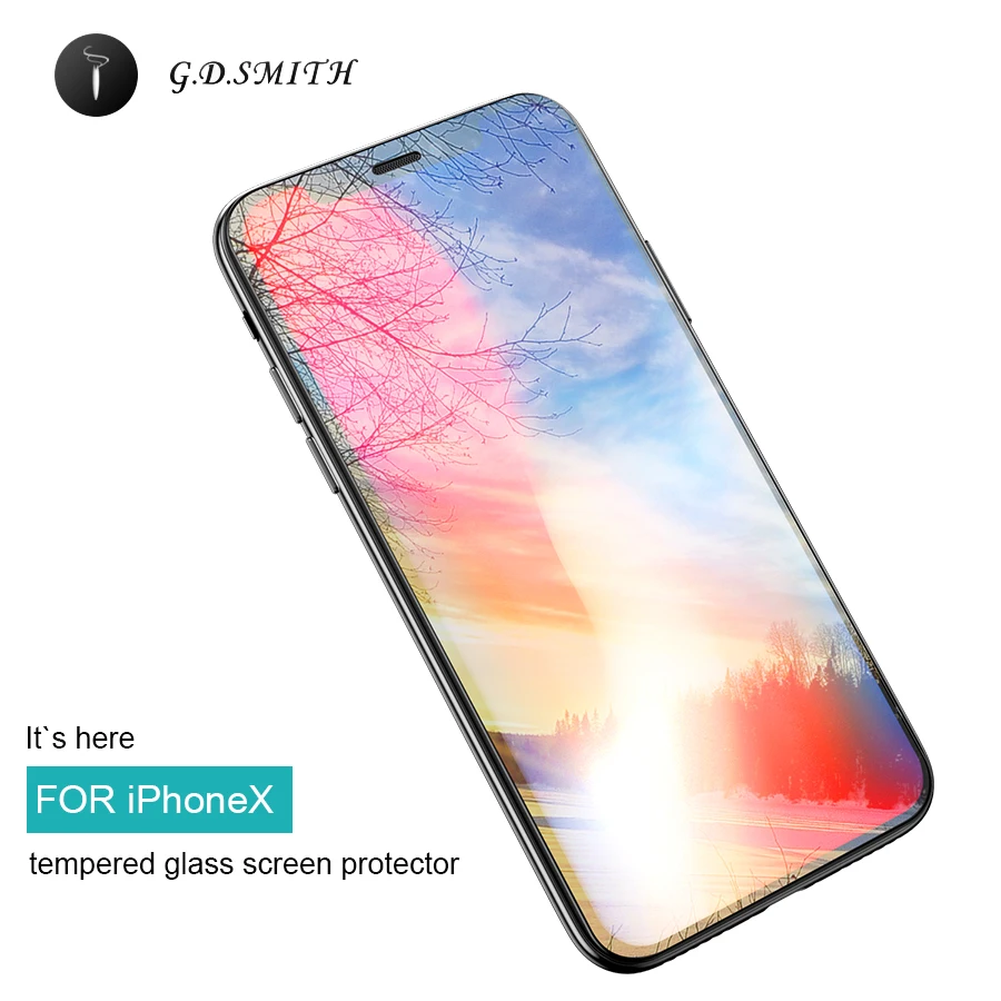 G. D. SMITH Ice Core закаленное стекло для iPhone X 10 Защитное экрана Розничная и оптовая