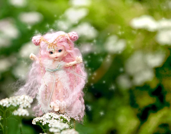 Fairyland FL Realpuki Роро BJD кукла 1/13 розовая улыбка эльфы игрушки