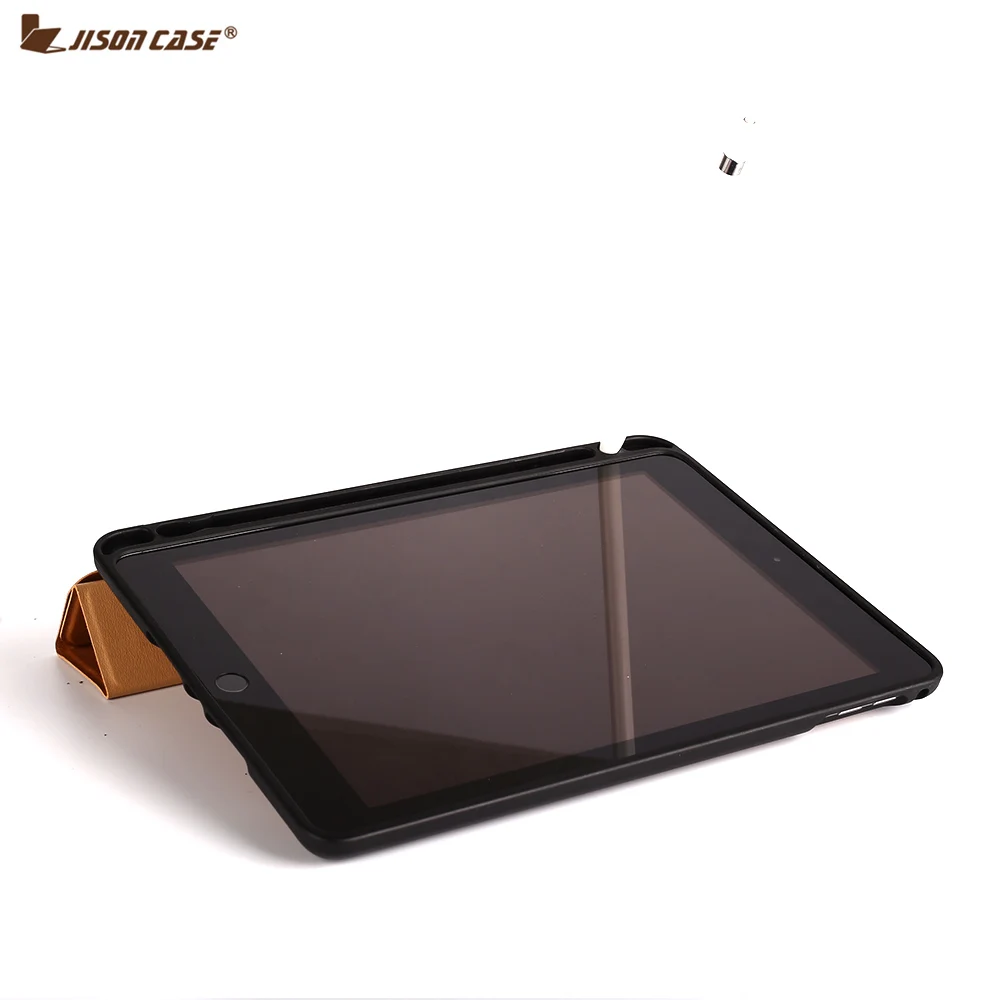 Jisoncase защитный чехол для Apple iPad 9,7 дюймов стильный ТПУ чехол для планшета со встроенным слотом для ручки для iPad 9,7 дюймов