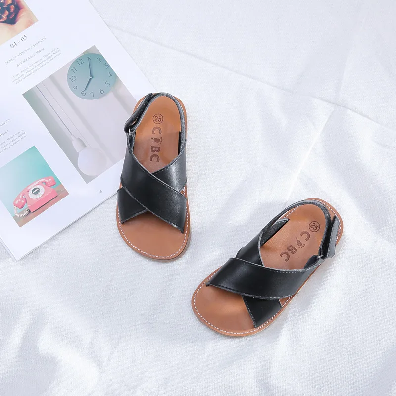 Новые сандалии для мальчиков Удобные мягкие детские Летняя пляжная обувь с