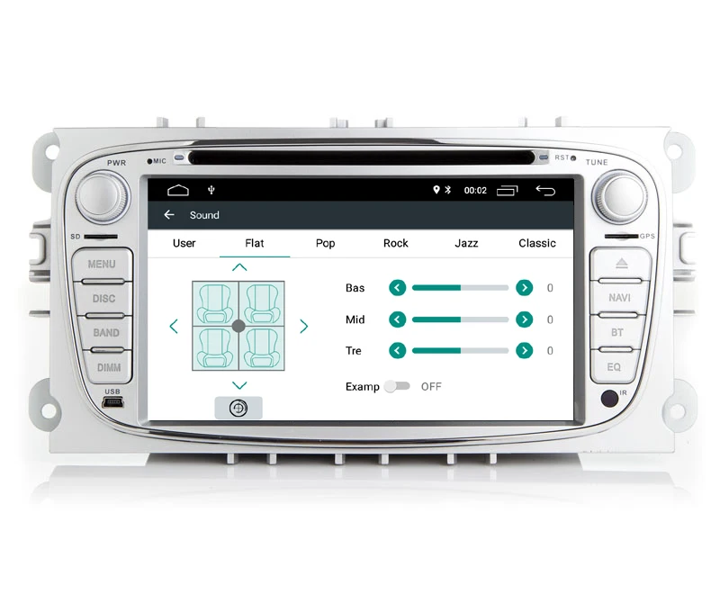 7-дюймовый Android 9 0 четырехъядерный автомобильный DVD GPS плеер для FORD Focus Mondeo C-MAX S-MAX