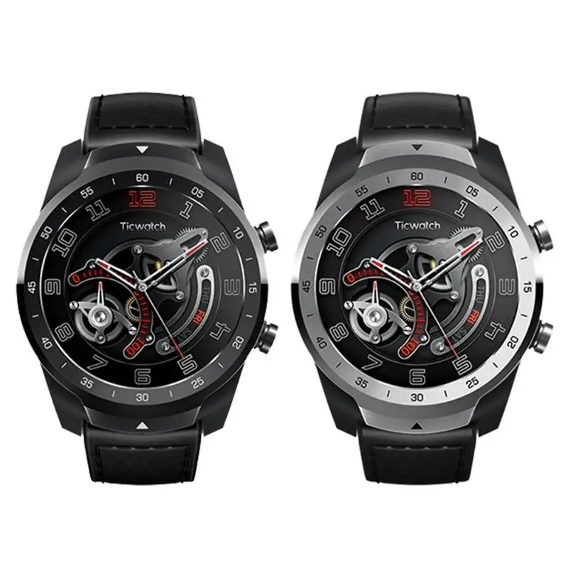 Оригинальные Смарт-часы Xiaomi Ticwatch Pro, Android, gps, IP68, водонепроницаемые, с поддержкой NFC оплаты/Google Pay, Bluetooth, фитнес-часы