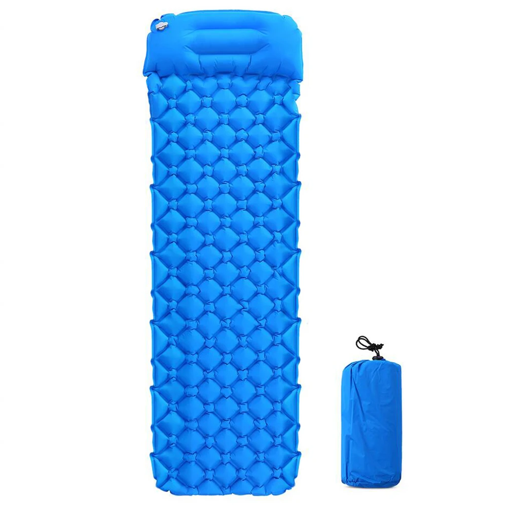 vender Venda 1 Conjunto De Ar Portátil Almofada Dormir Esteira Inflável Com Travesseiro Praia Esteira Piquenique Colchão Para Casa Ao Ar Livre Mochila 10650e