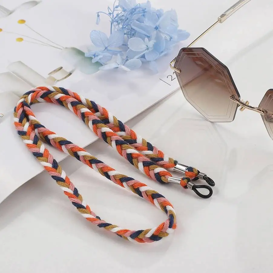 

Eye Glasses Chain Children Retro Lolita Hanging Neck Rope Men Lanyard Anti-skid Sunglasses Strap twist thick section Eyewear