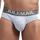 Трусы-брифы JOCKMAIL мужские, нижнее белье, пикантные дышащие трусы, хлопковые удобные шорты, трусы для геев