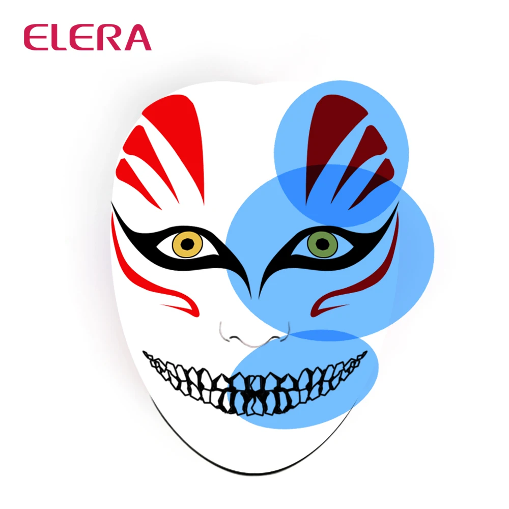 ELERA 3 вида стилей многоразовые аквагрима шаблон мягкая для нанесения рисунка DIY