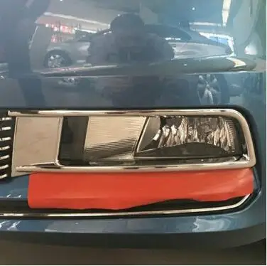 Накладки на передние противотуманные фары из АБС пластика для Touareg бесплатная