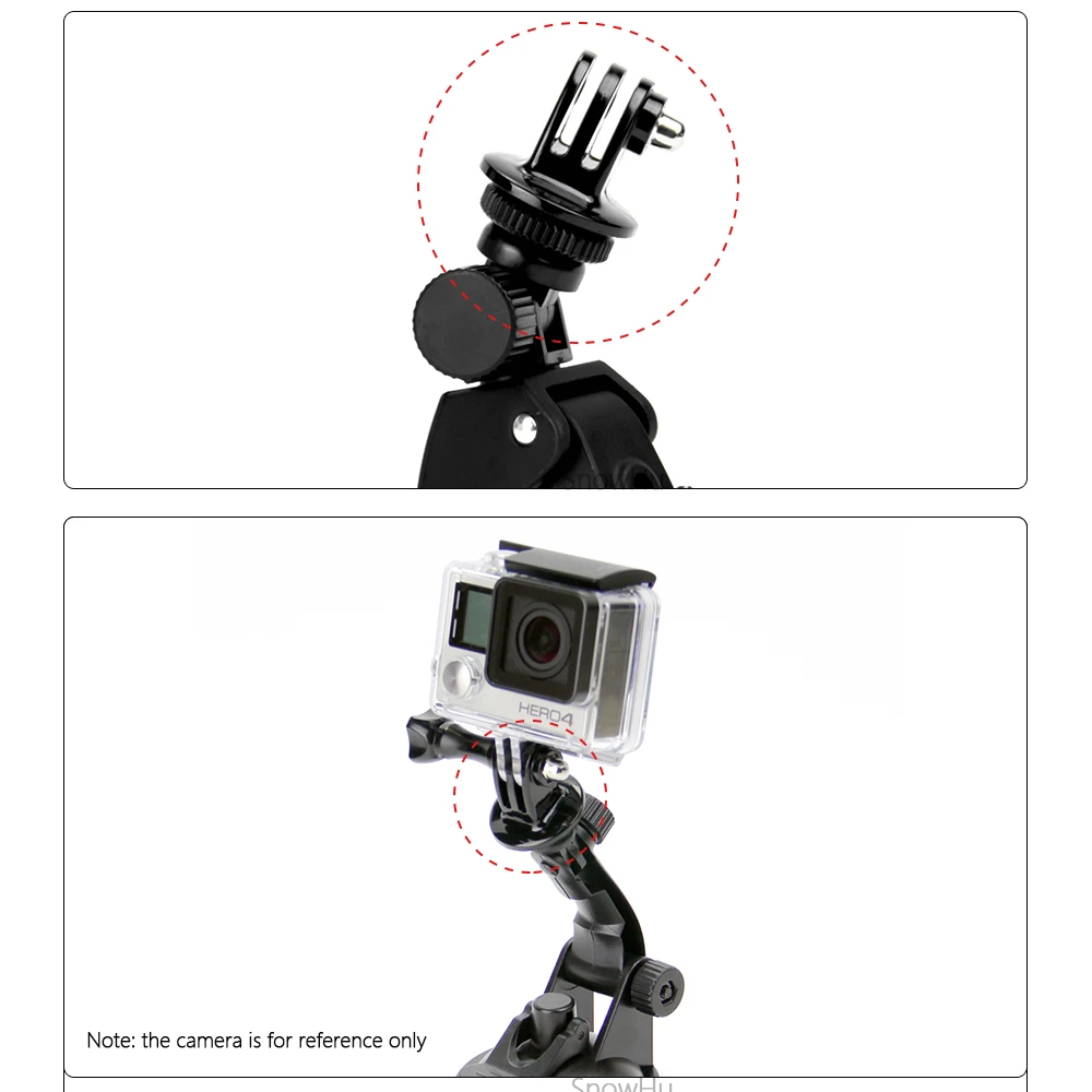 SnowHu для Gopro штатив крепление монопод адаптер Аксессуары Go pro Hero 9 8 7 6 SJ4000 Yi 4K EKEN