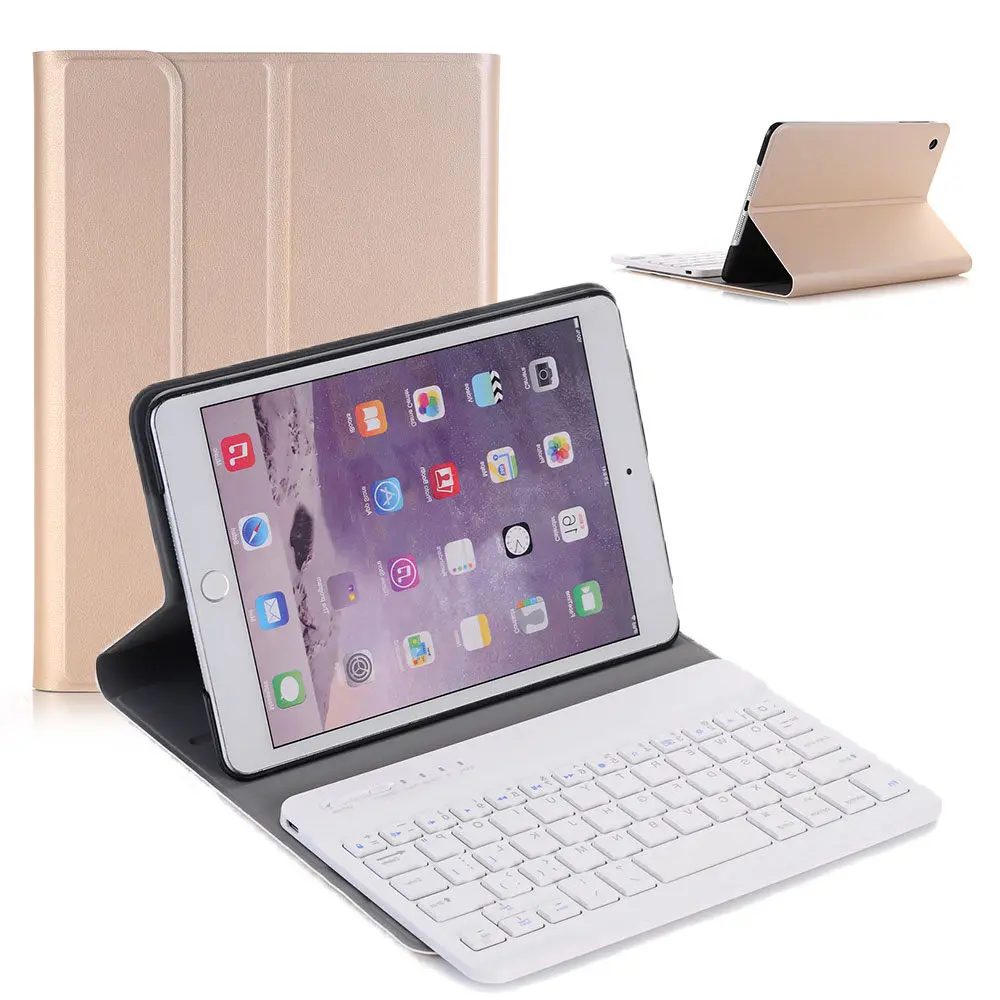 Беспроводная Bluetooth клавиатура чехол для планшета Ipad Mini 1 2 3 7 9 дюймов