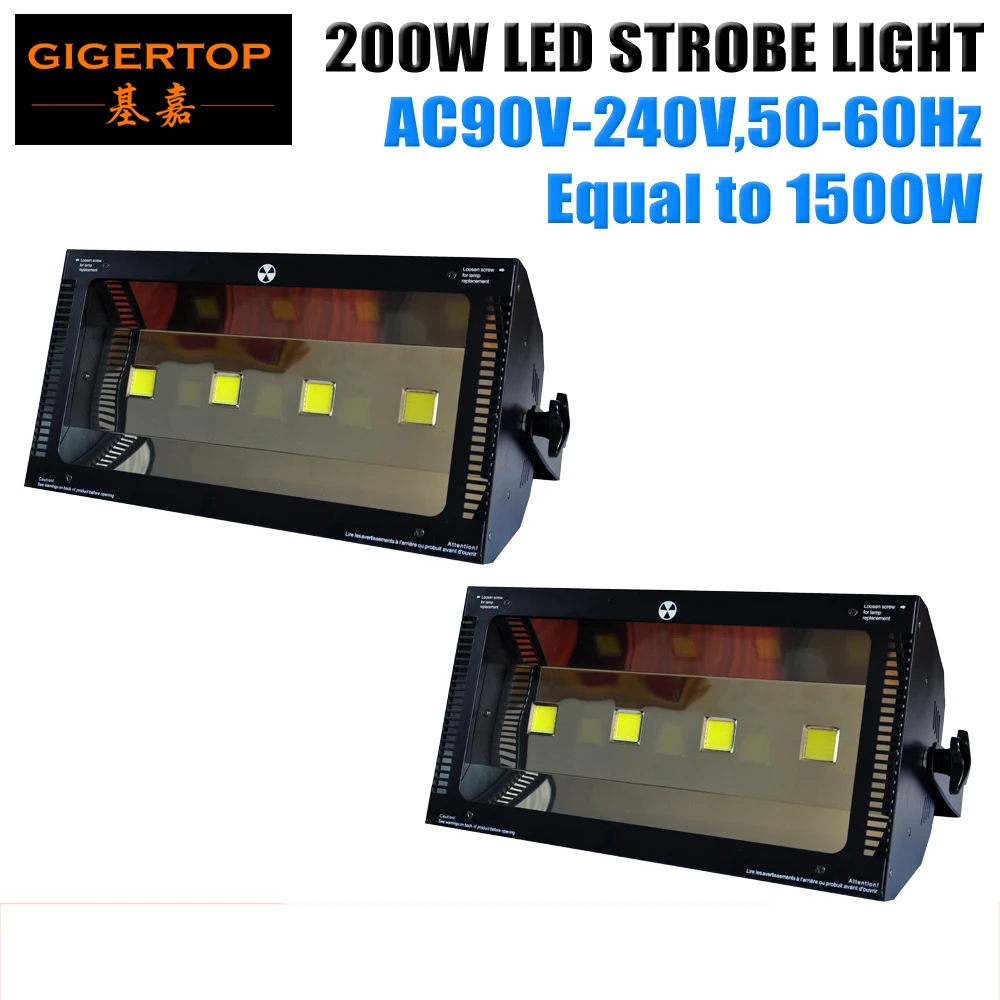 

Китайский поставщик сцсветильник 2XLOT Led 200W Automic DMX стробосветильник свет равный 1500W мощность черный цвет литой основной ведомый DMX режим