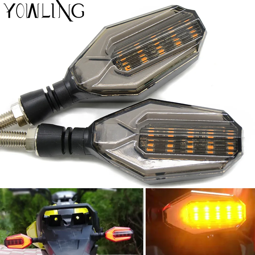 

For Kawasaki Z900 Z650 Z800 2017 2018 Accessories Motorcycle Super Bright 14 LED Turn Signal Lights Indicator Amber Blinker