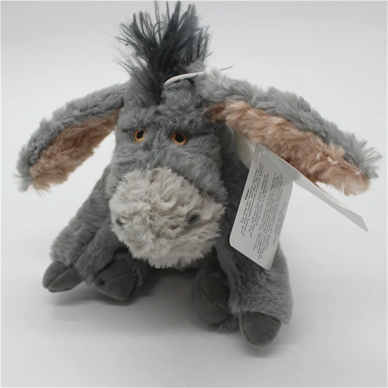 1piece 12cm Donkey Stuff Animal Soft Plush Toy Doll Birthday Children &amp Gril friend Gifts Eeeyore plush pendant toys | Игрушки и