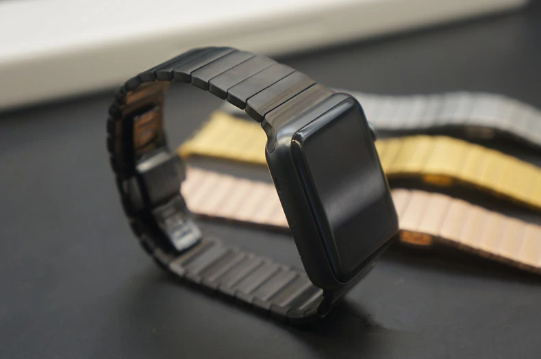 Браслет с застежкой-бабочкой браслет из нержавеющей стали для Apple Watch 38 мм 42 3/2/1 |