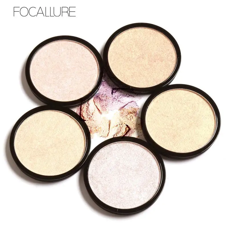 

Focallure 5Colors Highlighter Powder Palette Shimmer Highlighter Powder Makeup Palette Face Base Makeup Illuminator Maquiagem