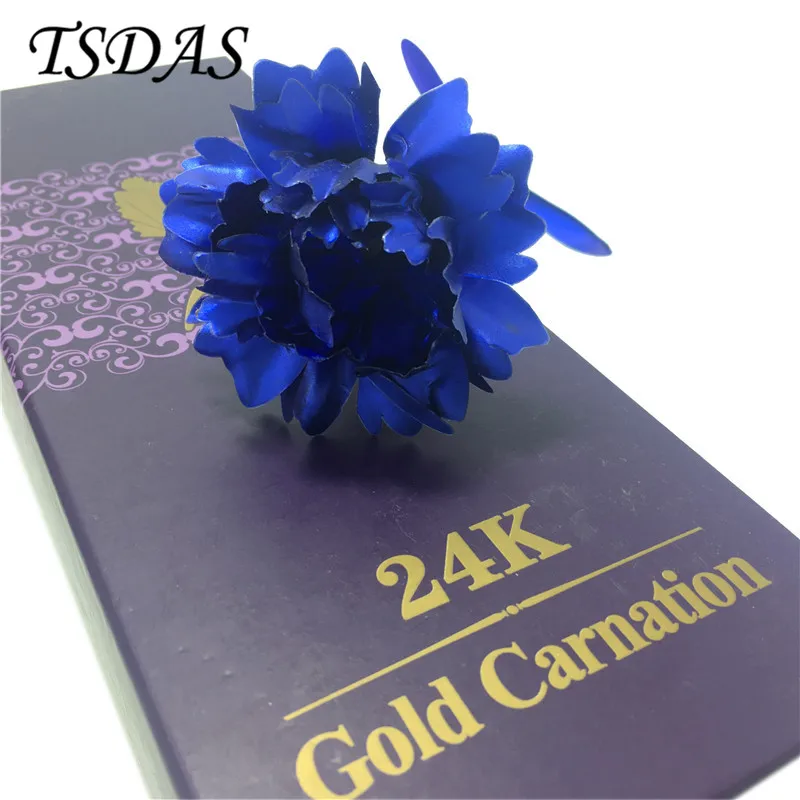 Новая мода синий цвет имитация ручной работы цветок подарок на день матери 24K