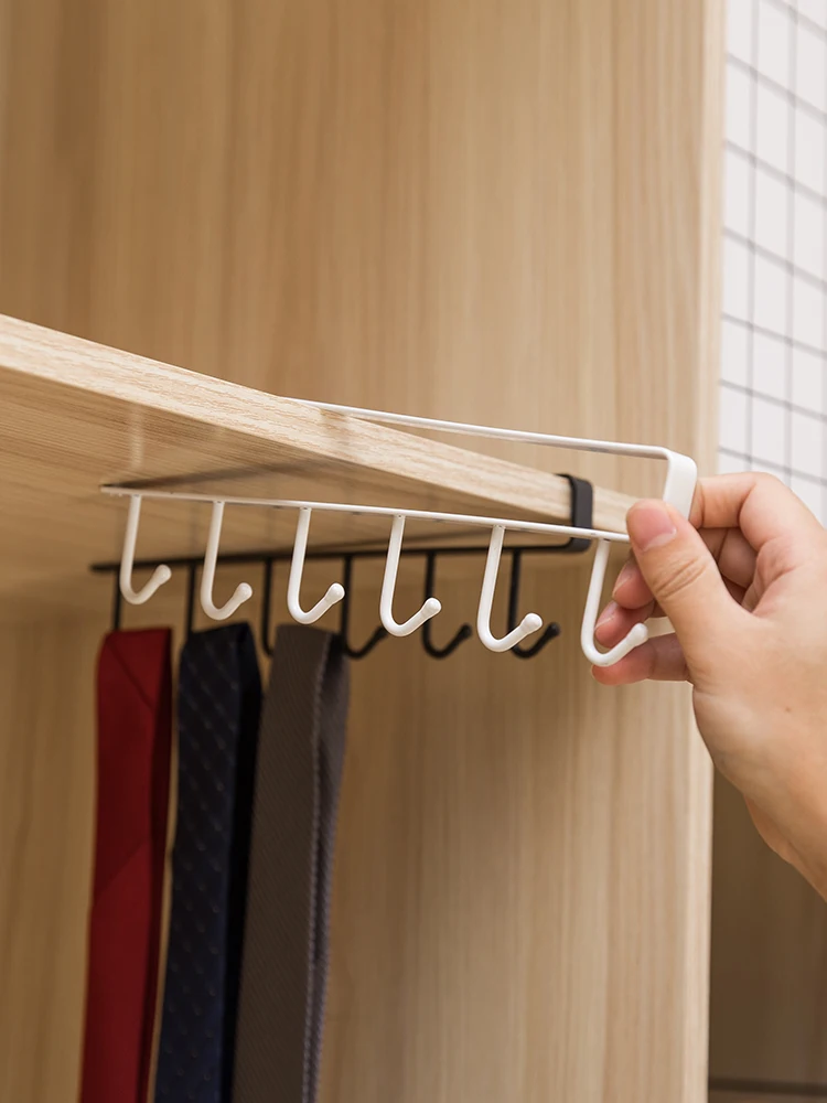 Вешалка из кованого железа без гвоздей для кухни вешалка шкафа хранения