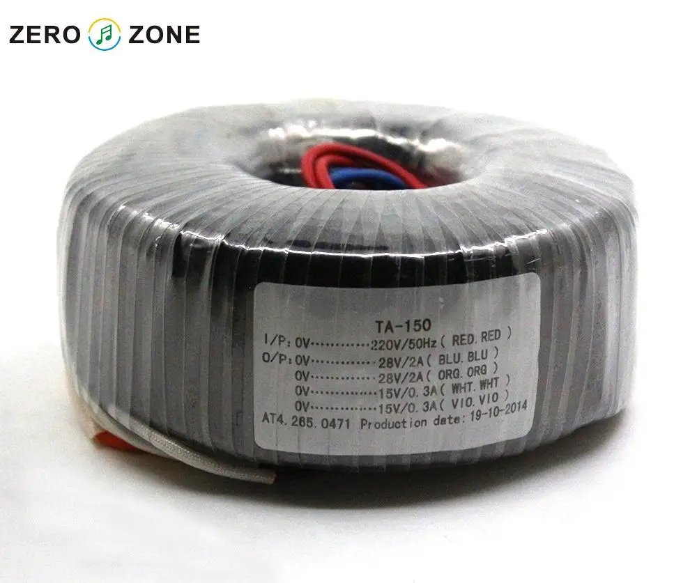 Тороидальный трансформатор GZLOZONE TA 150 Вт ва двойной 28 в + 15 питания|150va transformer|transformer