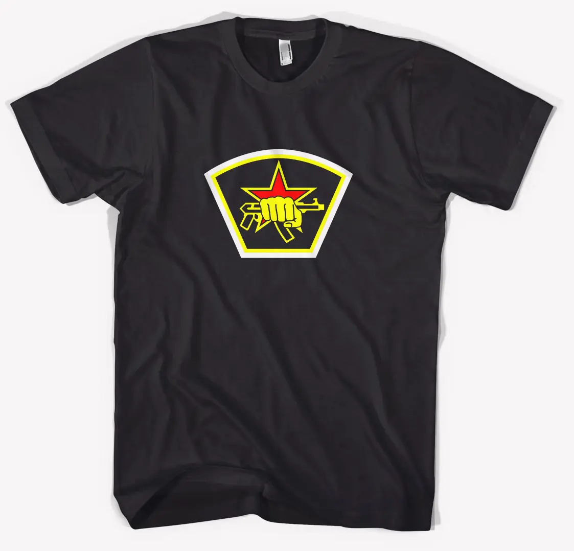 Новая модная забавная футболка спецназа из России черная размер S M L XL 2XL 3XL |