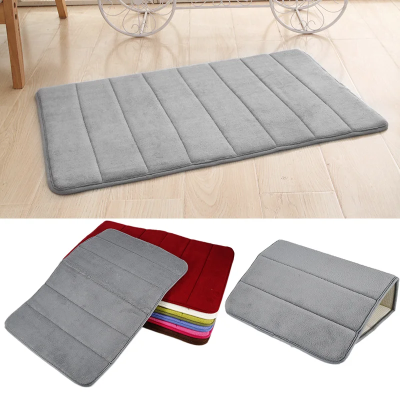 40 см * 60 красочные Memory Foam коврики для ванной коврик в горизонтальную полоску